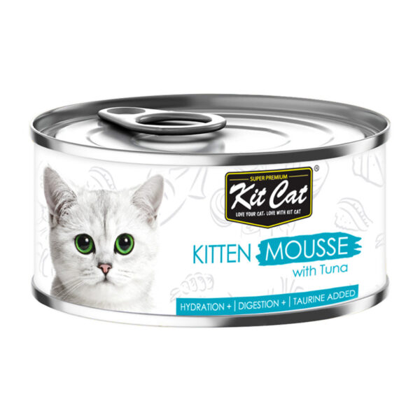 Kit Cat Kitten Mousse with Tuna 80g (1 Box -24pcs)